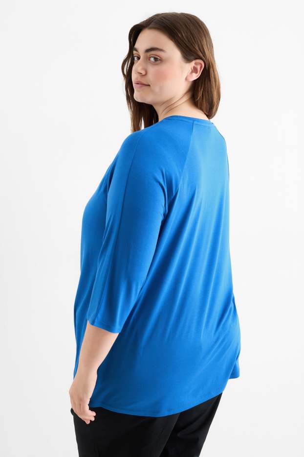 Women - Long sleeve top - blue