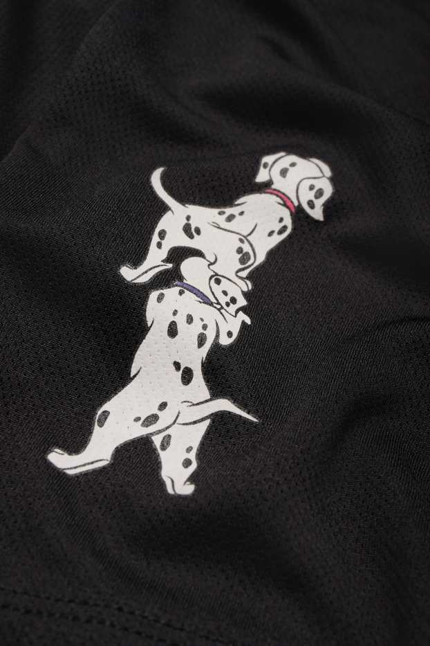 Femmes - T-shirt à col V - oversize - Les 101 Dalmatiens - noir