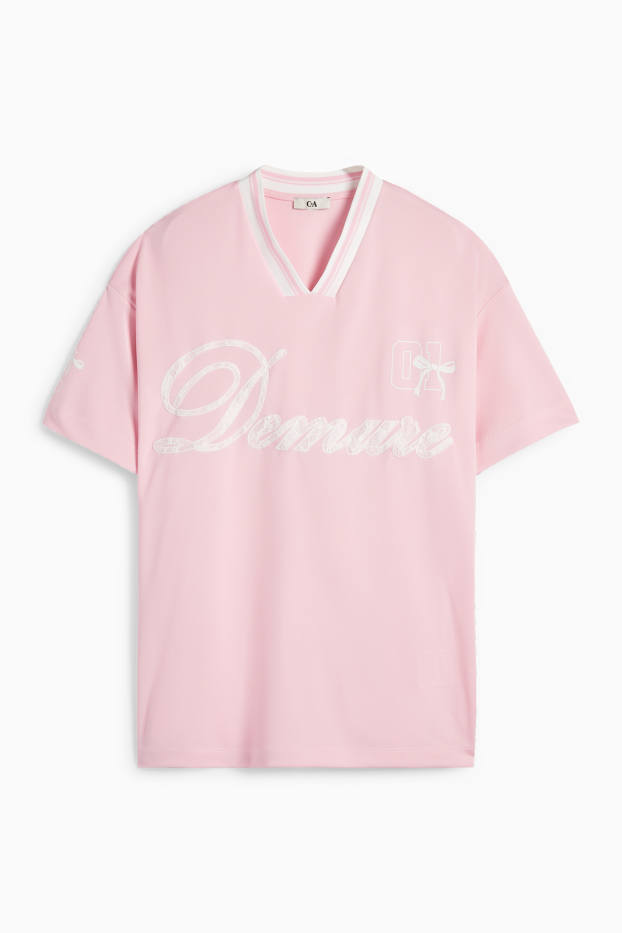 Dona - Samarreta de màniga curta - oversized - rosa