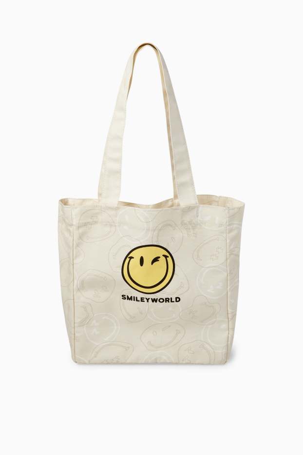 Enfants filles - Grand cabas - SmileyWorld® - beige