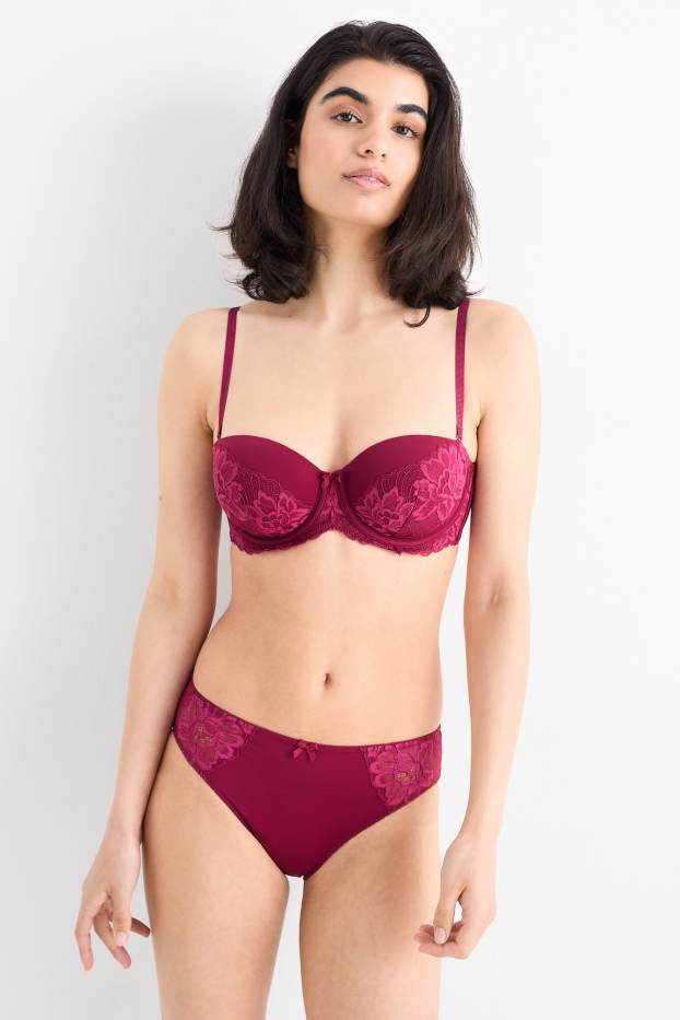 Dames - Slip - donker rose