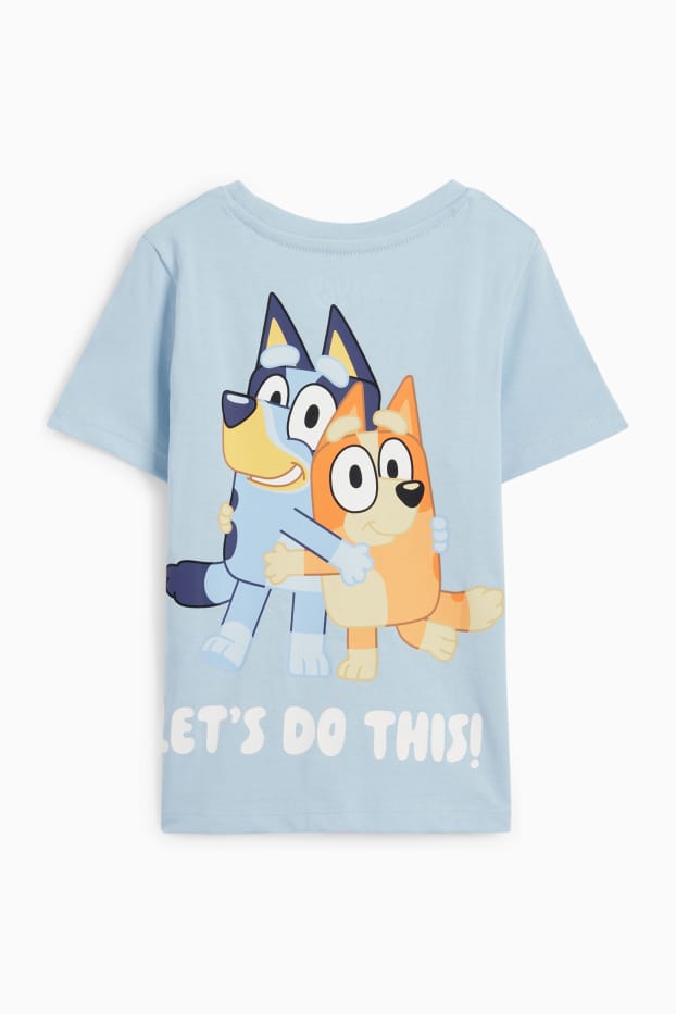 Kinderen: jongens - Bluey - T-shirt - lichtblauw