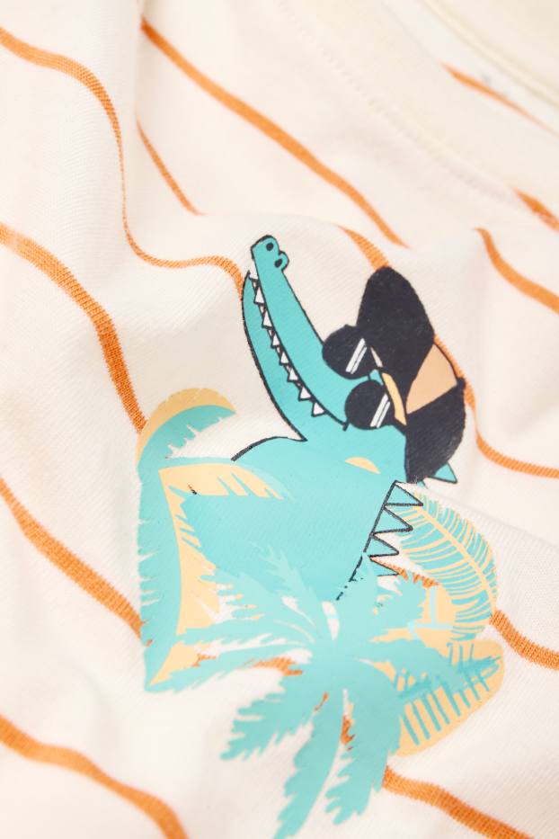 Copii - Băieți - Multipack 3 buc. - animale sălbatice - tricou cu mânecă scurtă - turcoaz