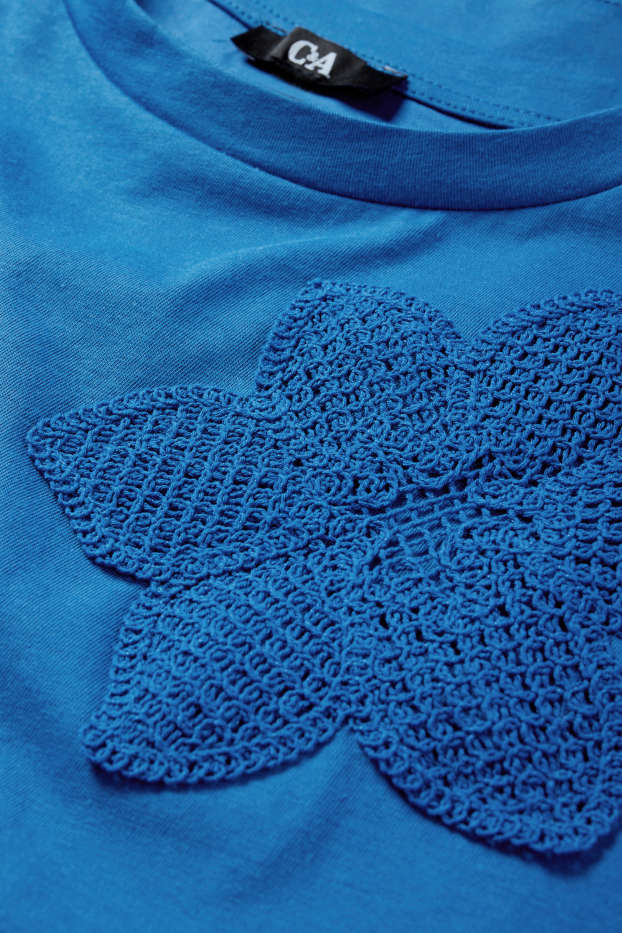 Dona - Samarreta de mànigues curtes - relaxed fit - blau fosc