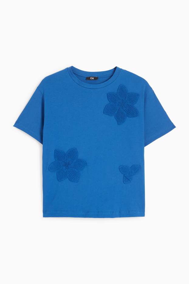 Dona - Samarreta de mànigues curtes - relaxed fit - blau fosc