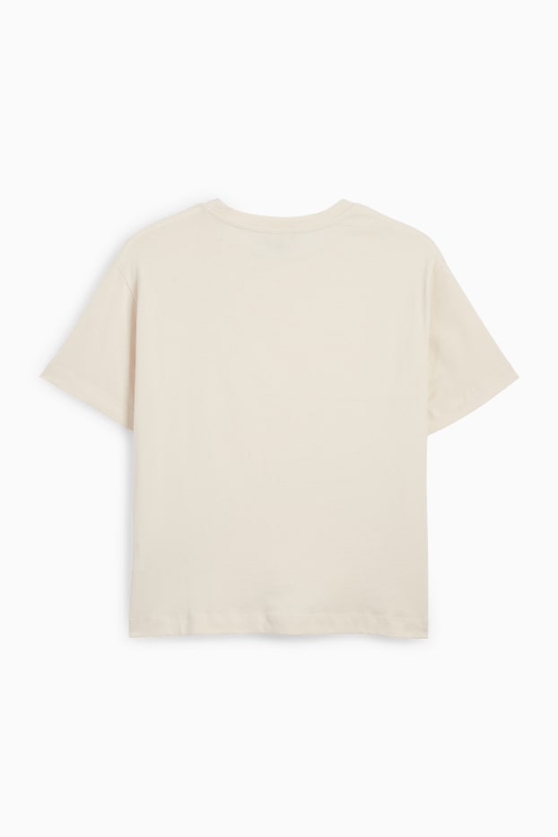 Dona - Samarreta de mànigues curtes - relaxed fit - beix