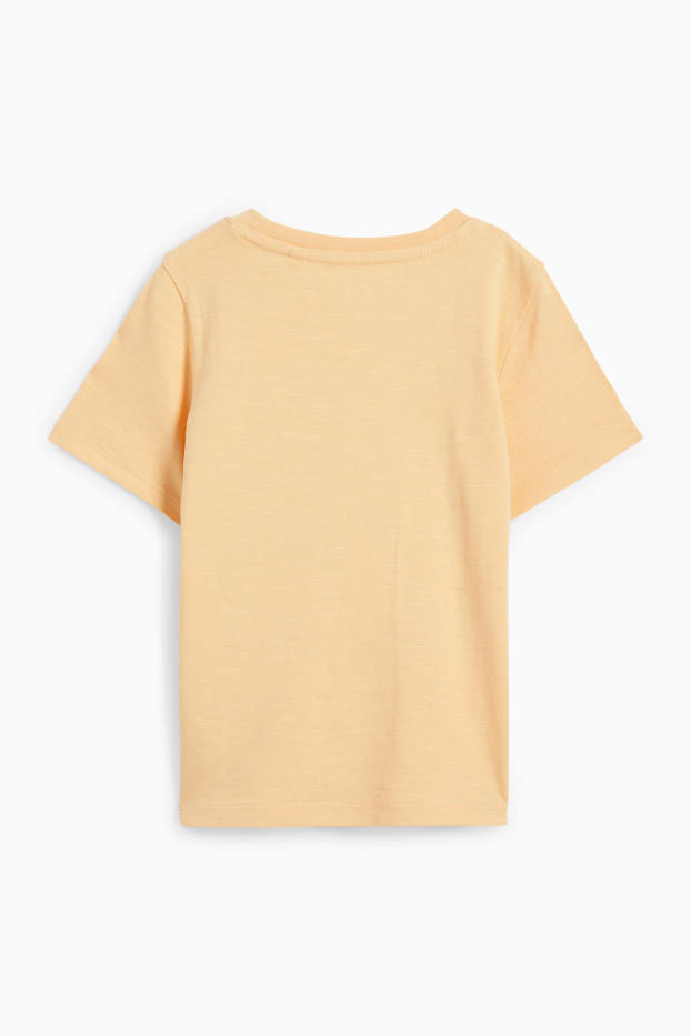 Copii - Băieți - Tucan - tricou cu mânecă scurtă - aspect lucios - portocaliu deschis