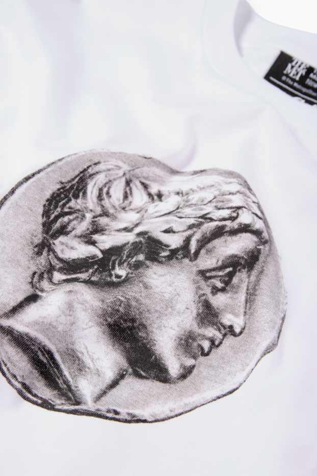 Home - Samarreta de mànigues curtes - oversized - blanc