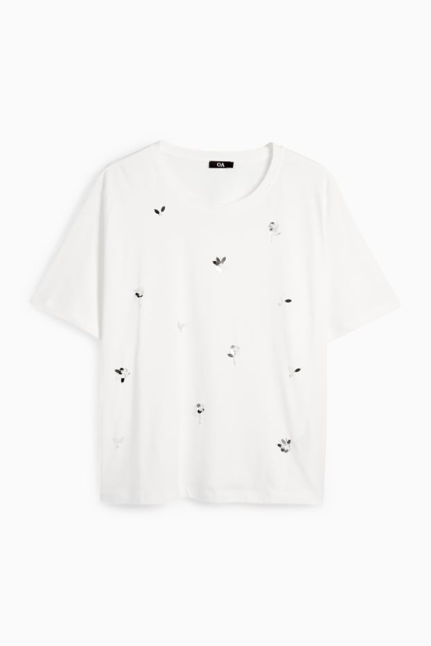 Dames - T-shirt - regular fit - wit