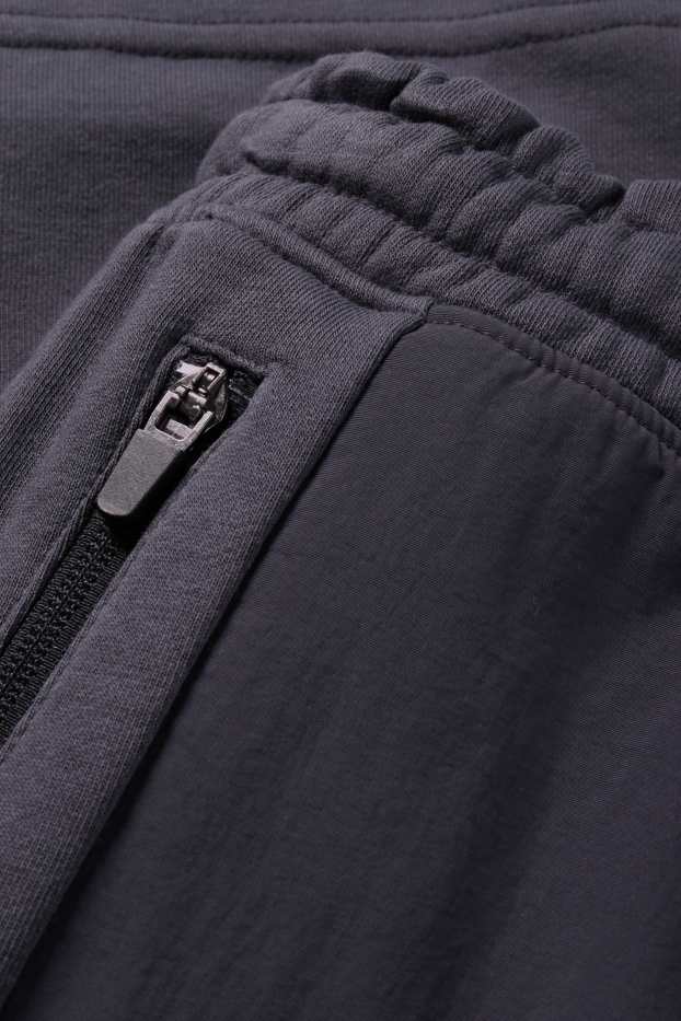 Kinderen: jongens - Cargoshorts van sweatstof - donkergrijs