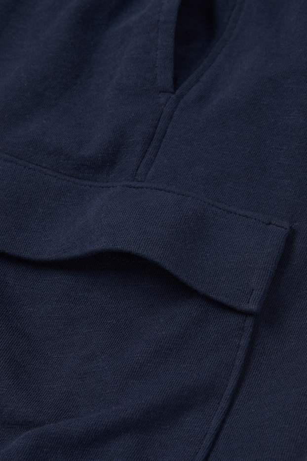 Herren - Sweat-Cargoshorts - dunkelblau