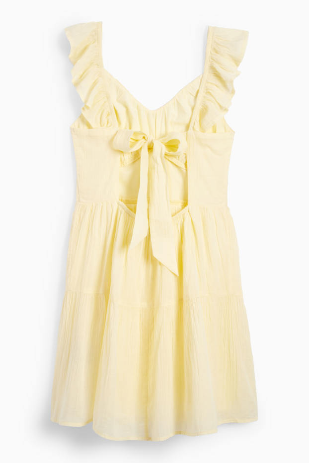 Donna - Vestito fit & flare - giallo chiaro