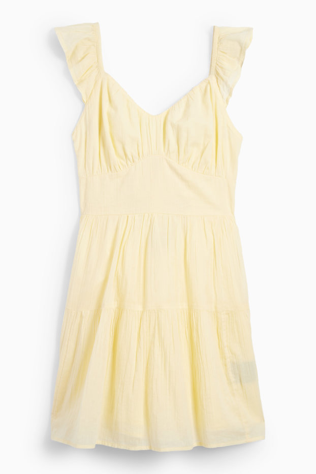 Donna - Vestito fit & flare - giallo chiaro