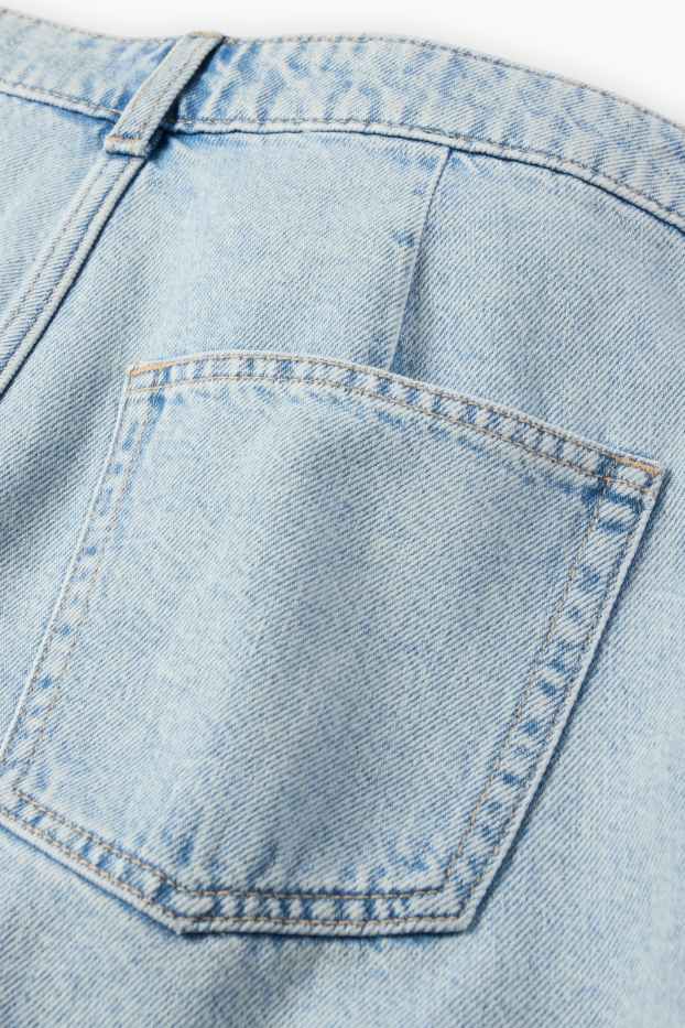 Damen - Jeans-Skort - helljeansblau