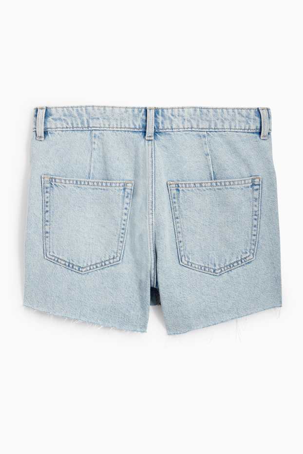Damen - Jeans-Skort - helljeansblau
