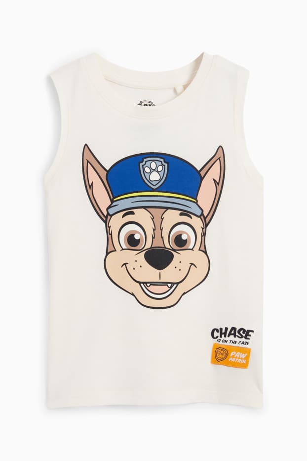 Copii - Băieți - Patrula cățelușilor - Chase - top - alb