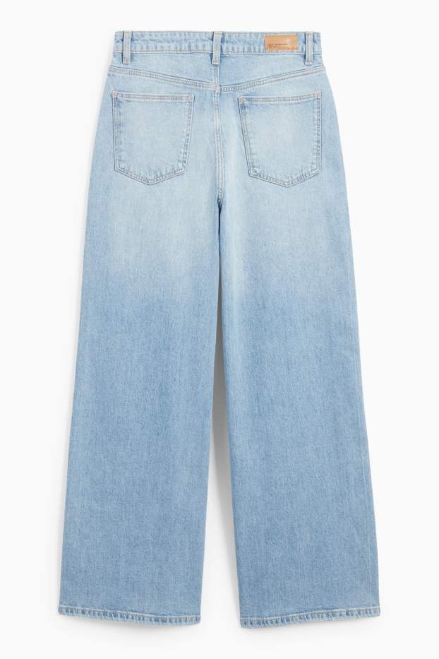 Kinderen: meisjes - Wide leg jeans - jeanslichtblauw