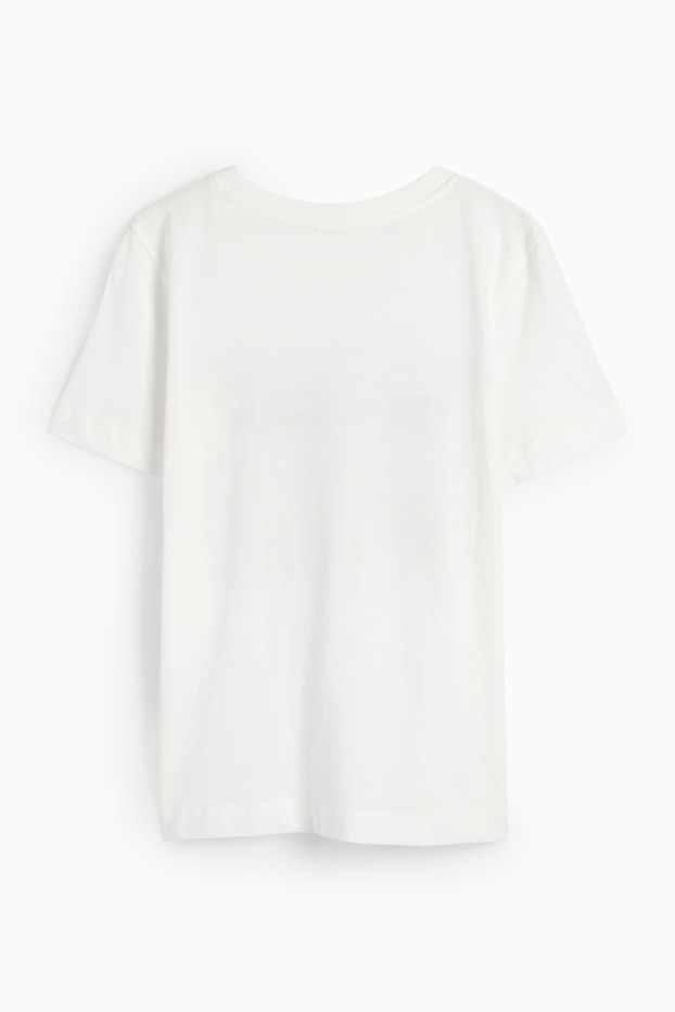 Damen - T-Shirt - Regular Fit - weiß