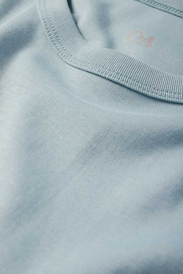 Dámské - Tričko - oversized - modrá