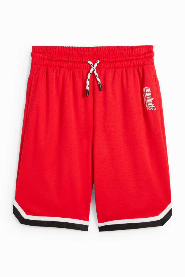 Bambini - Shorts sportivi - rosso