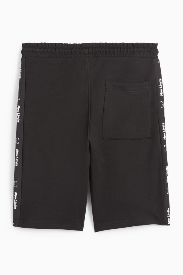 Kinderen: jongens - Sweatshort - zwart