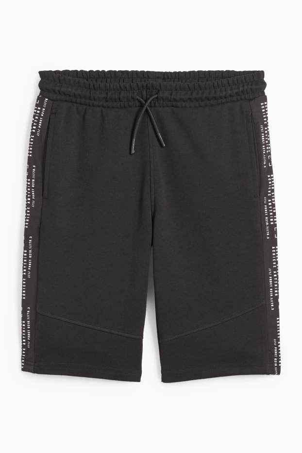 Kinderen: jongens - Sweatshort - zwart