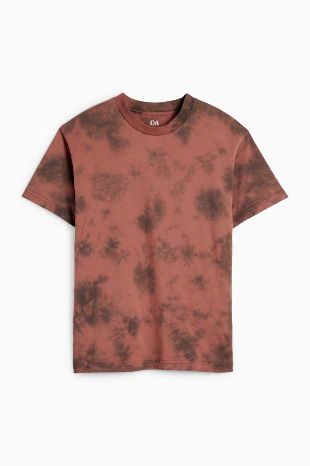 Kinder Jungen - Kurzarmshirt - gemustert - braun