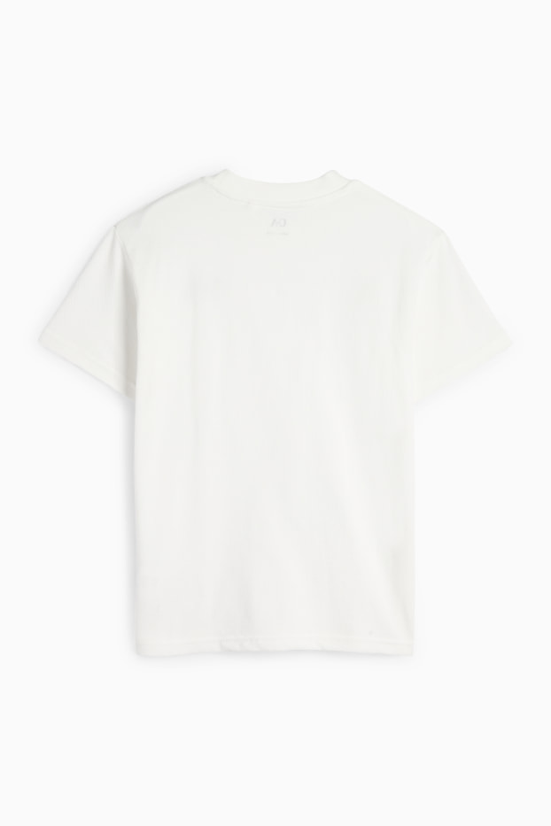 Bambini - T-shirt - tessuto strutturato - bianco