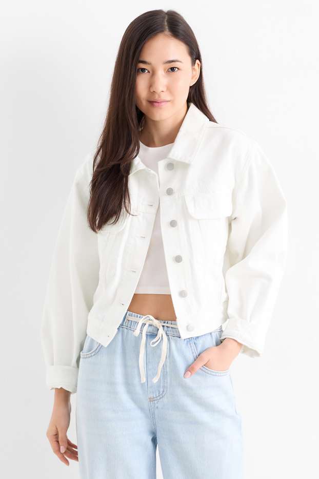 Damen - Jeansjacke - weiss