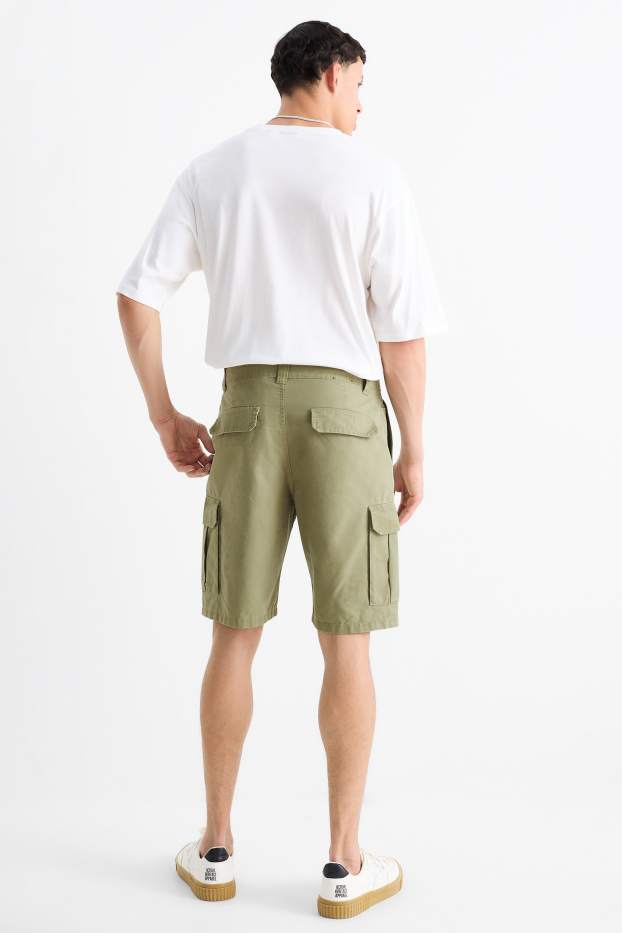 Hommes - Short cargo - vert clair