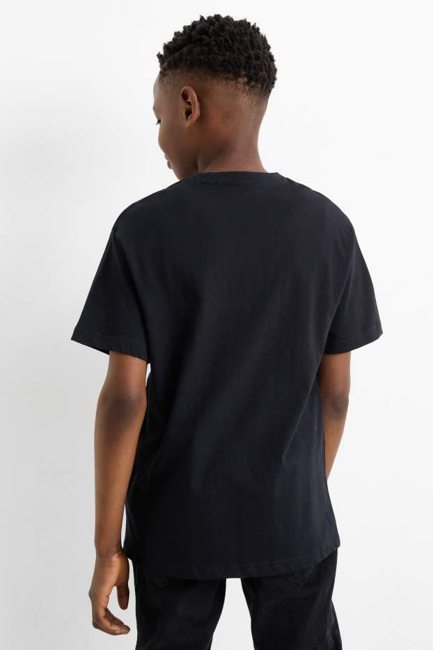 Bambini - Confezione da 2 - videogiochi - maglia a maniche corte - nero