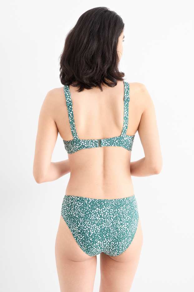 Damen - Prothesen-Bikini-Top - LYCRA® XTRA LIFE™ - gepunktet - grün