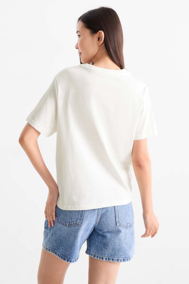 Damen - T-Shirt - Oversized - weiss