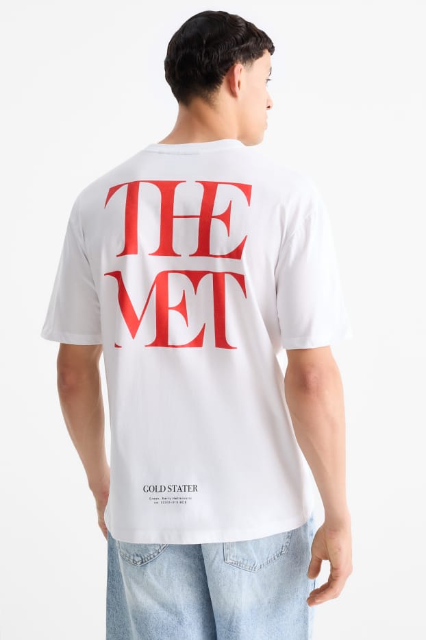 Home - Samarreta de mànigues curtes - oversized - blanc