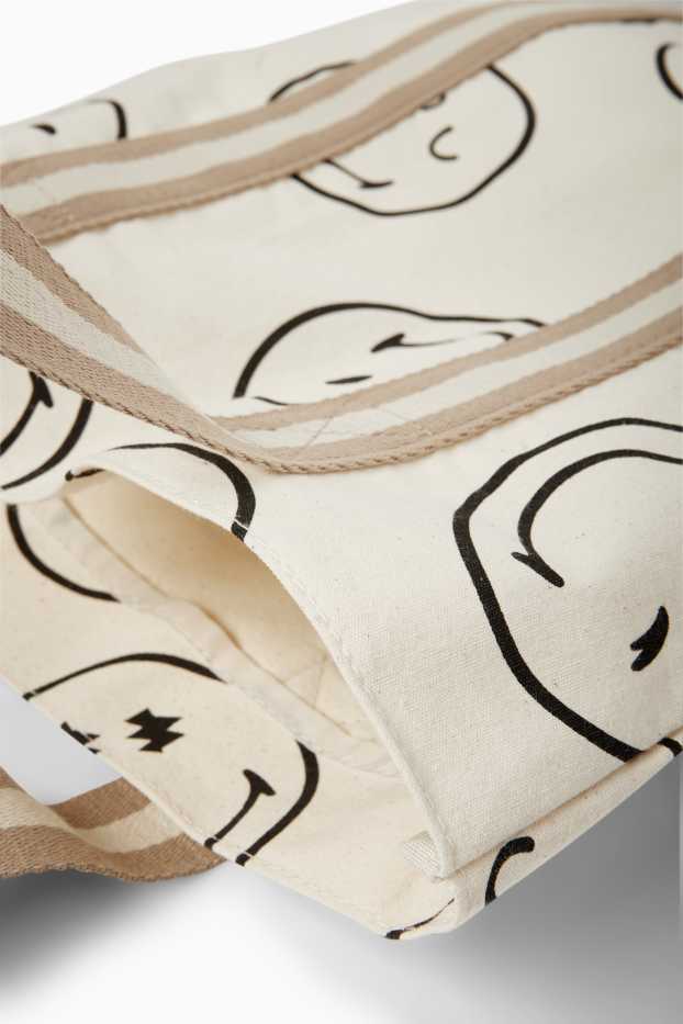 Dona - Bossa shopper gran - SmileyWorld® - beix