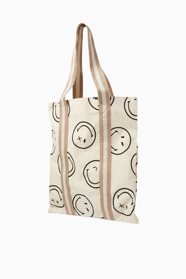 Dona - Bossa shopper gran - SmileyWorld® - beix