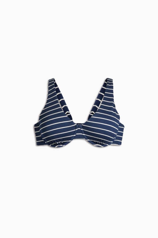 Dona - Top de biquini amb cèrcols - LYCRA® XTRA LIFE™ - blau fosc