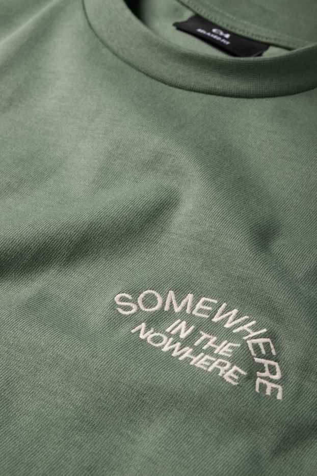 Men - T-shirt - relaxed fit - dark green