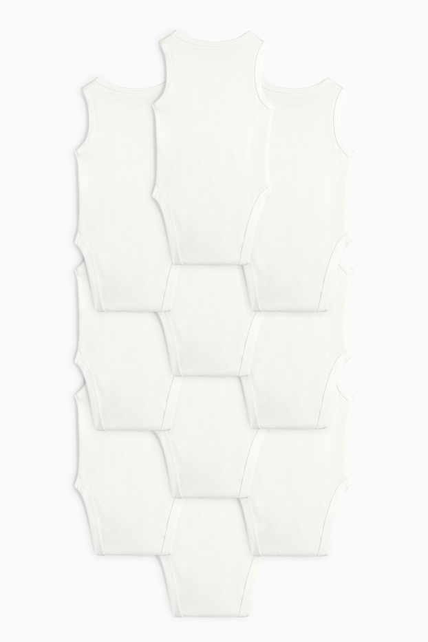 Unisex - Multipack 10er - Baby-Body - cremeweiß