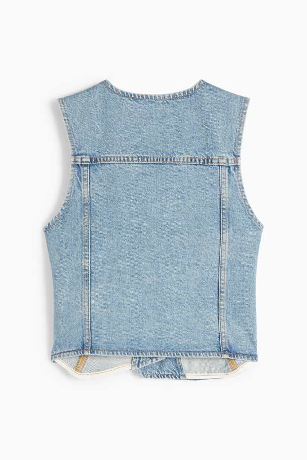 Femei - Vestă din denim - denim-albastru deschis