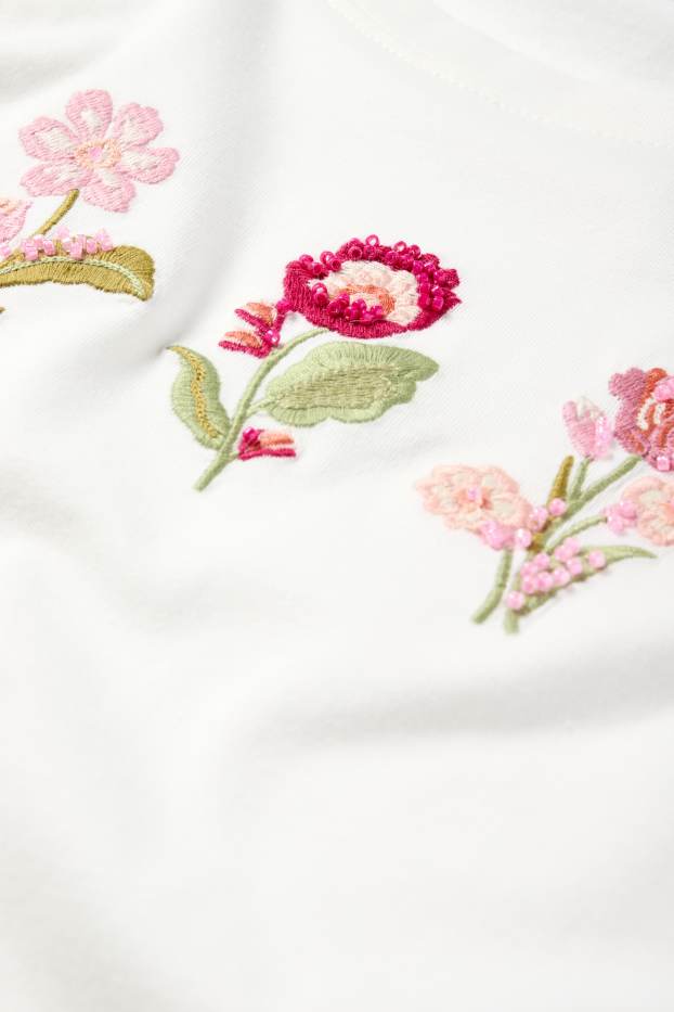 Women - T-shirt - regular fit - white