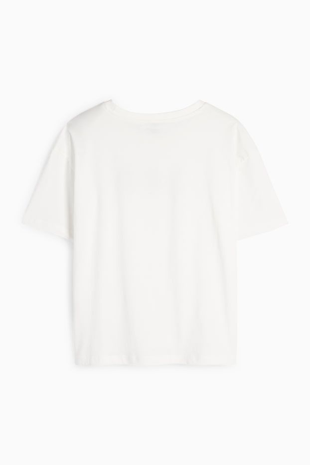 Women - T-shirt - regular fit - white