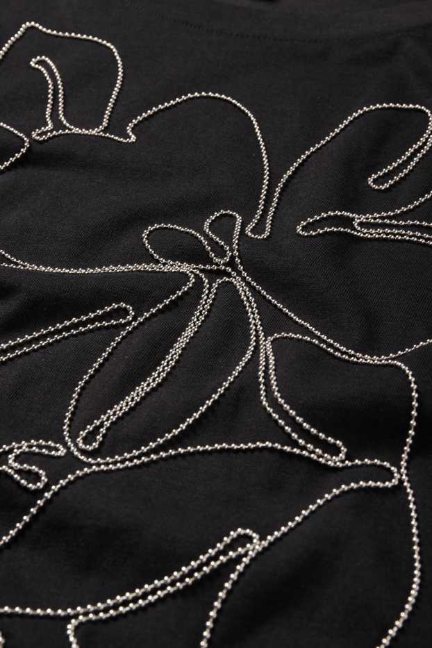 Femmes - T-shirt - regular fit - noir