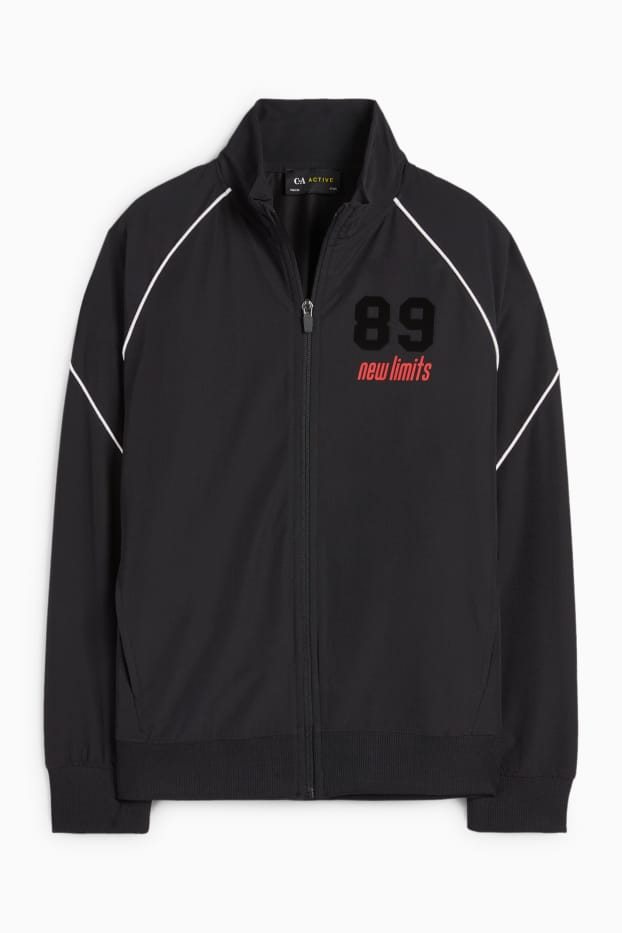Kinder Buben - Sweatjacke - schwarz