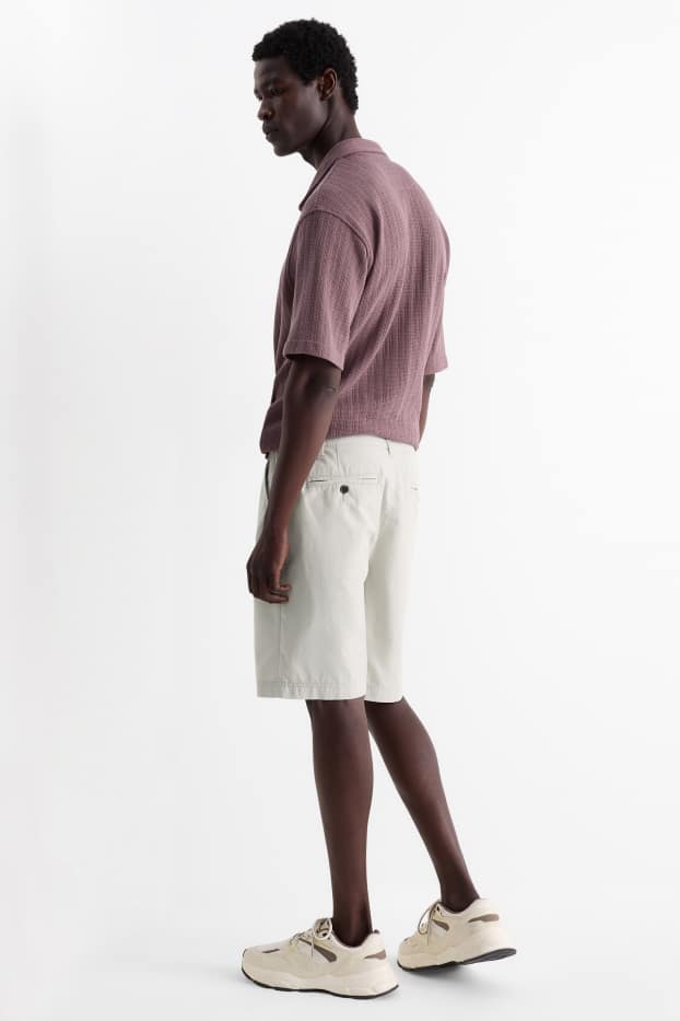 Hommes - Short - Flex - gris clair