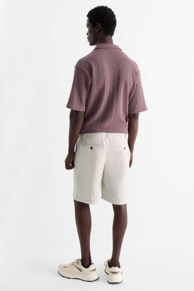 Hommes - Short - Flex - gris clair