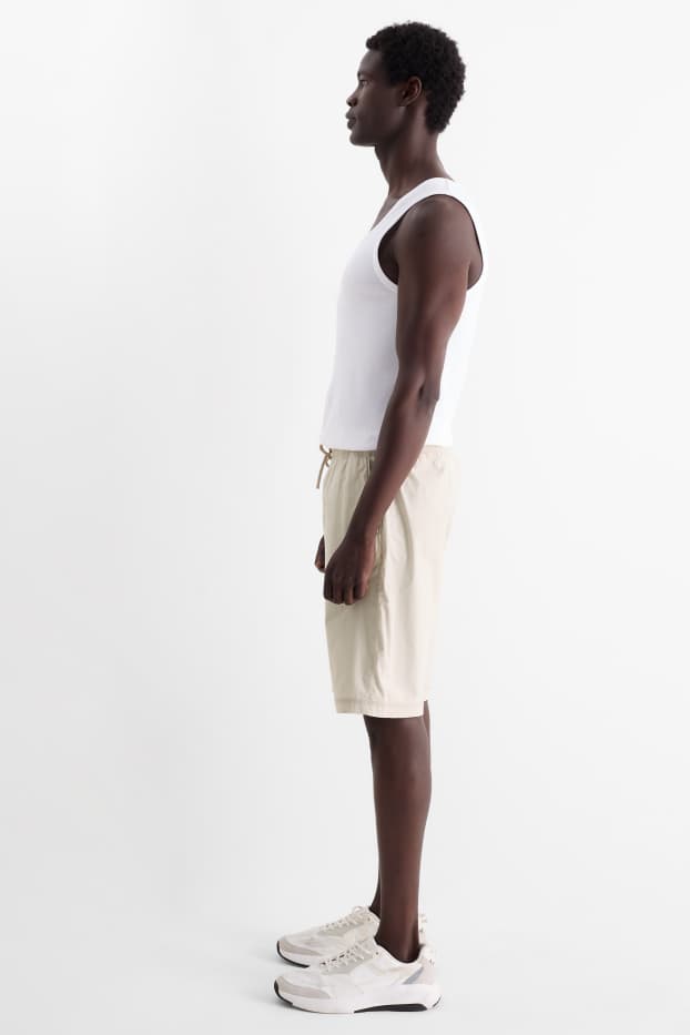 Heren - Korte broek - licht beige