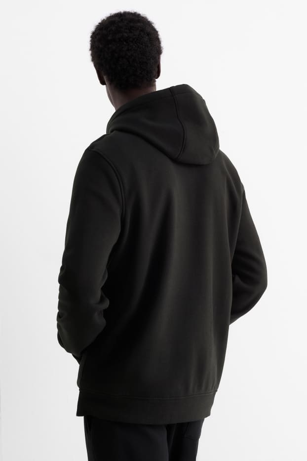 Hommes - Sweat à capuche - noir