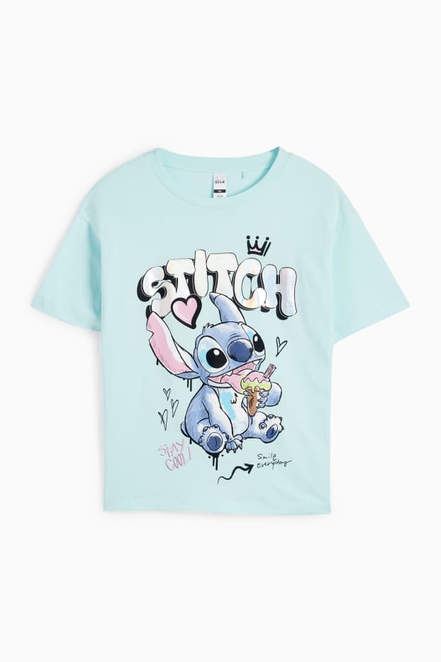 Enfants filles - Lilo & Stitch - T-shirt - turquoise