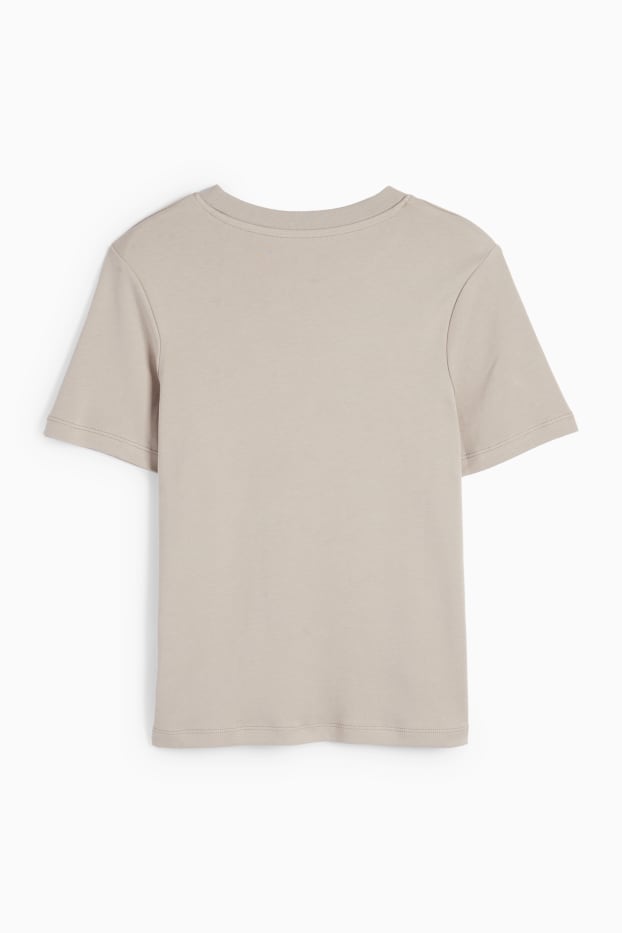 Women - T-shirt - slim fit - gray